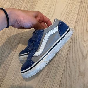 Vans blue authentic size 9 toddler
